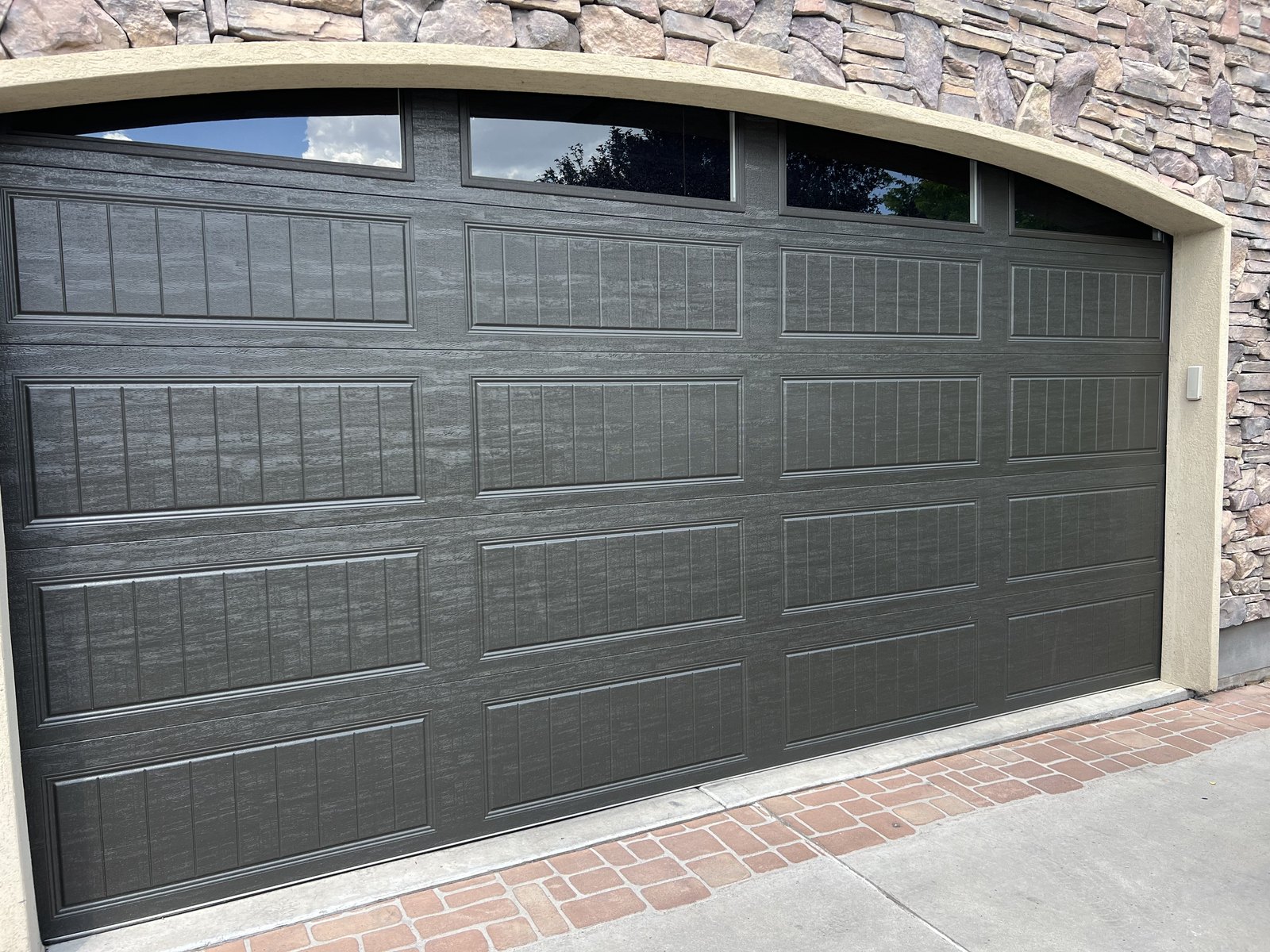 Custom Arched Header Carriage Door