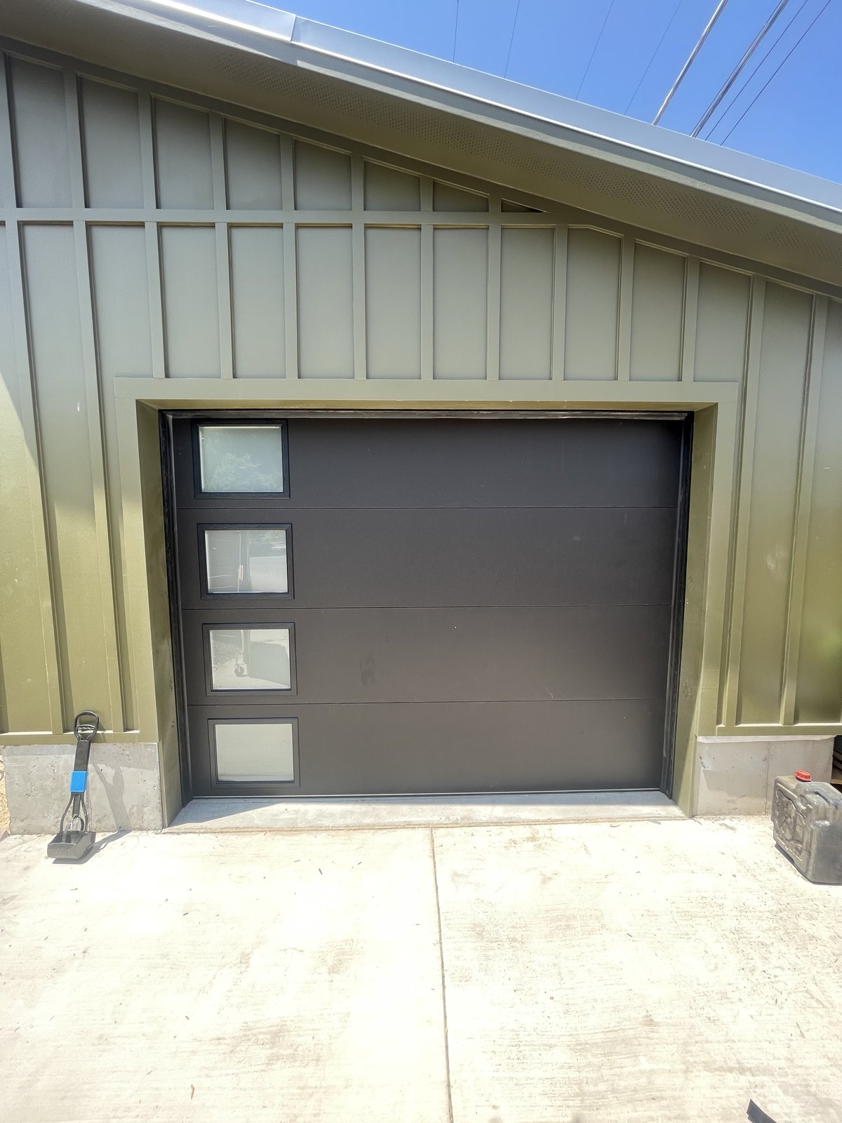 Rustic Wood-Look Carriage House Door